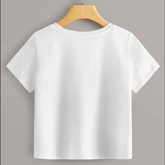 BPNordstrom Juniors Women Cropped Short-Sleeve Tee - Picture 5 of 7